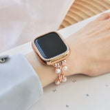 "Suzunari Pearl" freshwater pearl Apple Watch band 