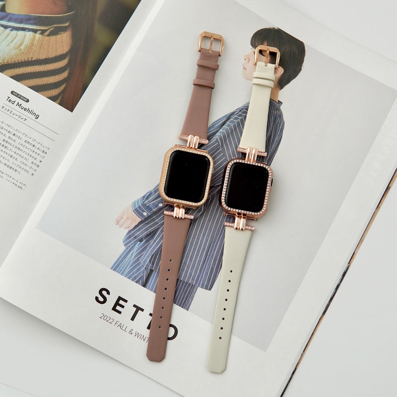 "Playful and Relaxed" PU Leather Apple Watch Band 