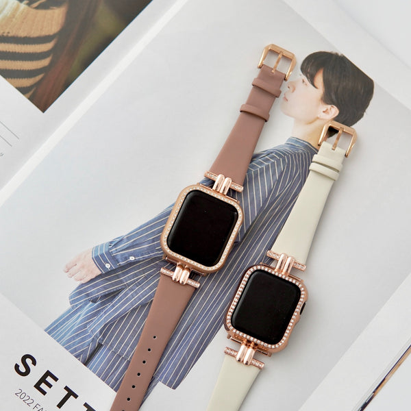 "Playful and Relaxed" PU Leather Apple Watch Band 