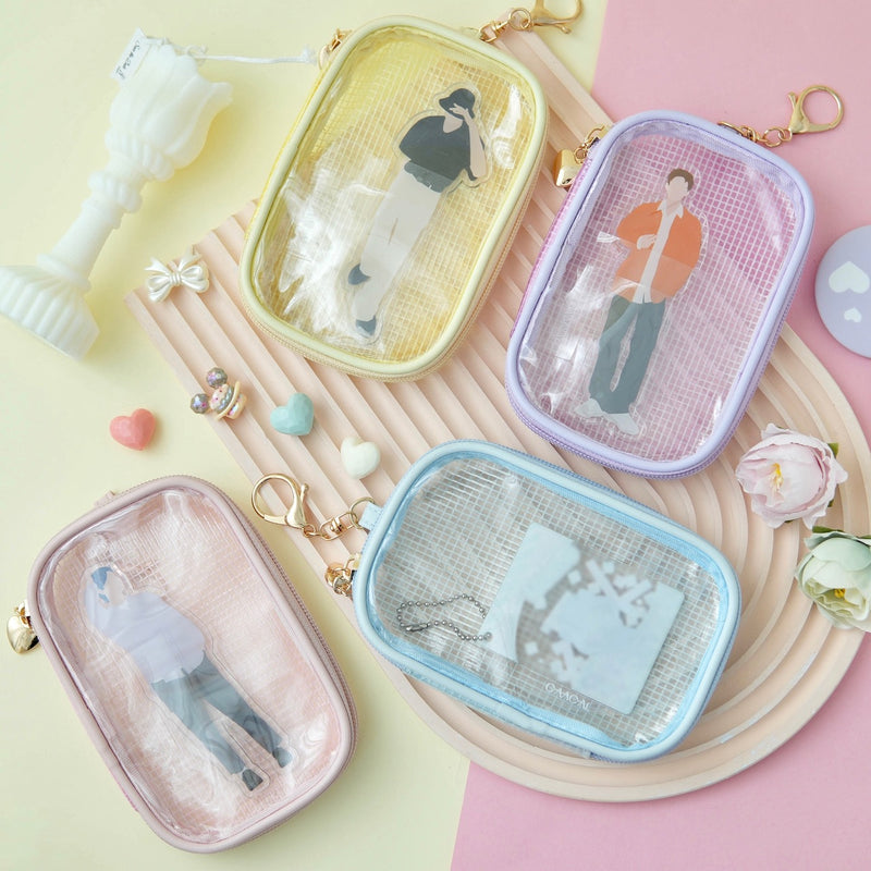 "Take the whole space with you" Clear window storage pouch