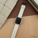 "Working Together" Basic Genuine Leather Apple Watch Band 