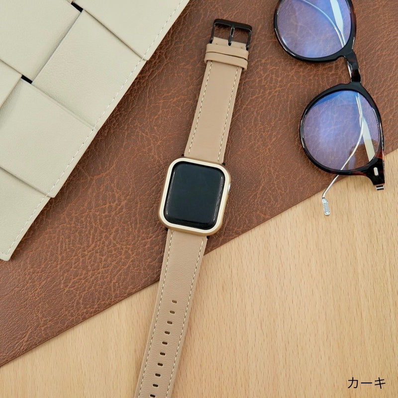 "Working Together" Basic Genuine Leather Apple Watch Band 