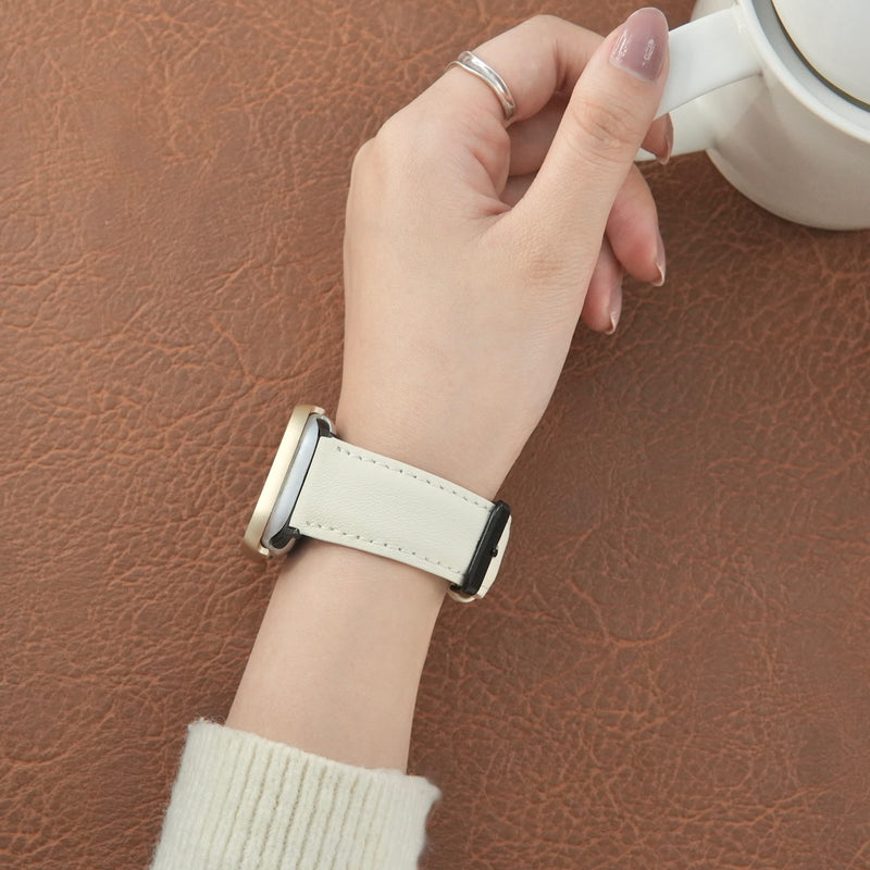 "Working Together" Basic Genuine Leather Apple Watch Band 