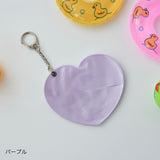 "Oshiiro Heart" Heart-shaped badge protective case