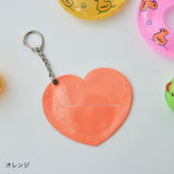 "Oshiiro Heart" Heart-shaped badge protective case