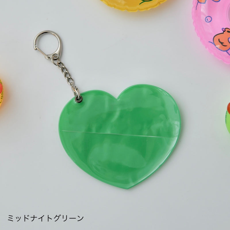 "Oshiiro Heart" Heart-shaped badge protective case