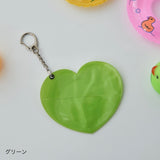 "Oshiiro Heart" Heart-shaped badge protective case