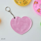 "Oshiiro Heart" Heart-shaped badge protective case