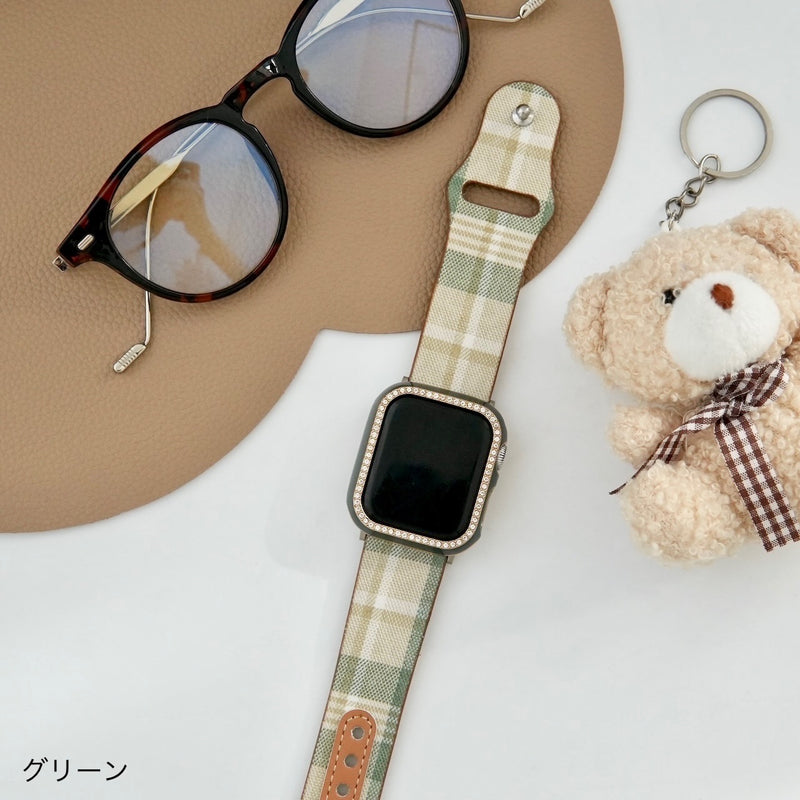 "Colors of Wisdom" Tartan Check Apple Watch Band 