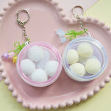 "Swaying Brilliance" GAACAL original clear badge pouch with tulip charm