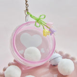 "Swaying Brilliance" GAACAL original clear badge pouch with tulip charm