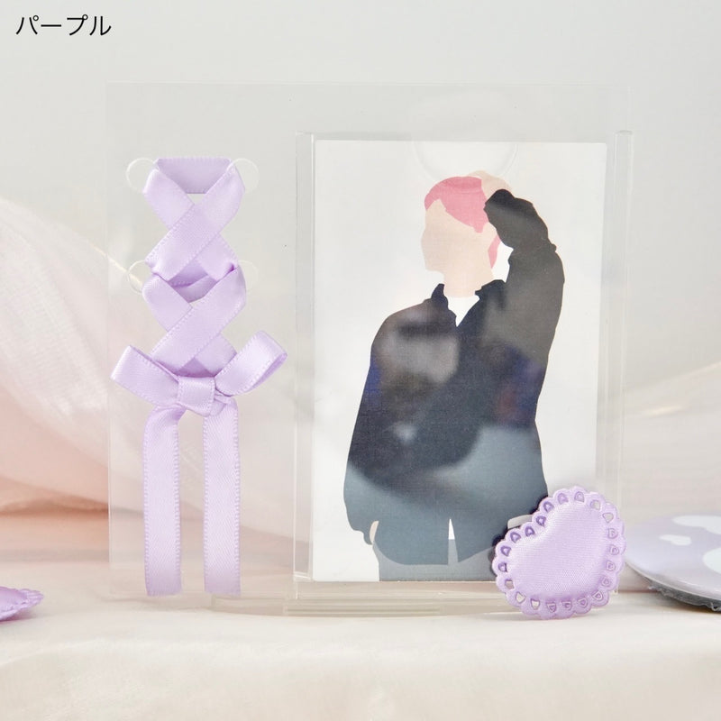 "Connecting with you" GAACAL original clear photo stand with ribbon