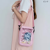 "Show Me the World" Clear Window Shoulder Bag