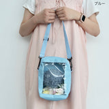 "Show Me the World" Clear Window Shoulder Bag