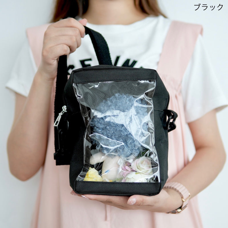 "Show Me the World" Clear Window Shoulder Bag