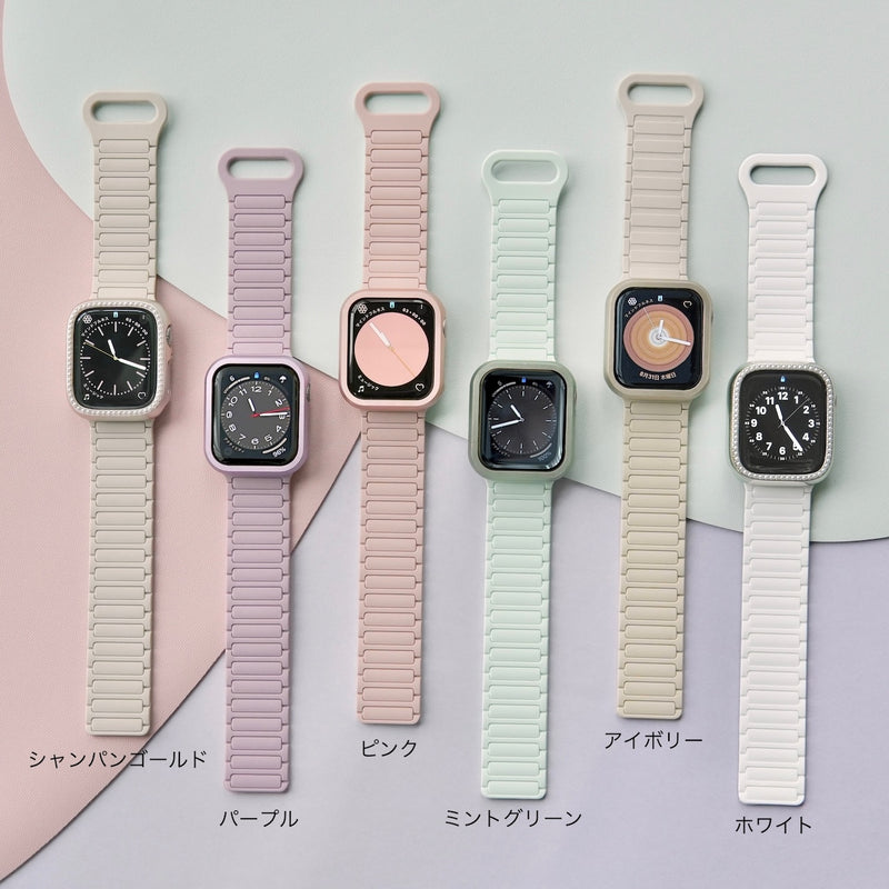 "Otona One Color" Waterproof Magnetic Silicone Apple Watch Band 