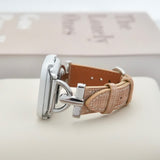 "Over Time" Genuine Leather Apple Watch Band 