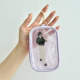 "Take the whole space with you" Clear window storage pouch