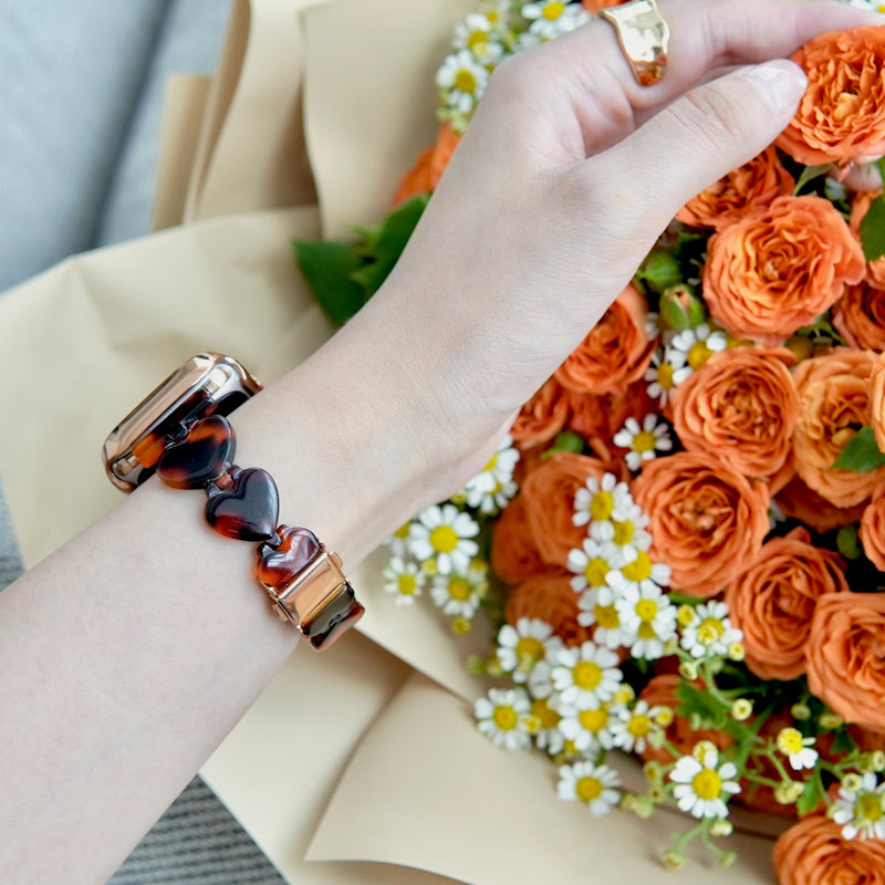 [In stock now] "Summer Heart" resin Apple Watch band