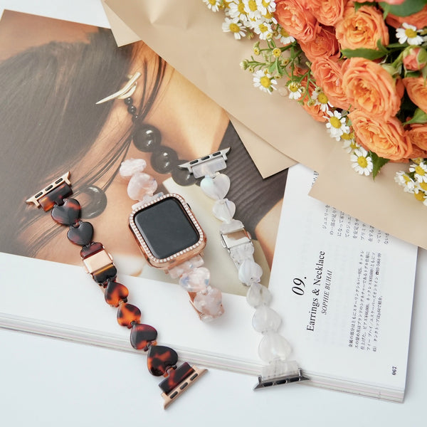 [In stock now] "Summer Heart" resin Apple Watch band