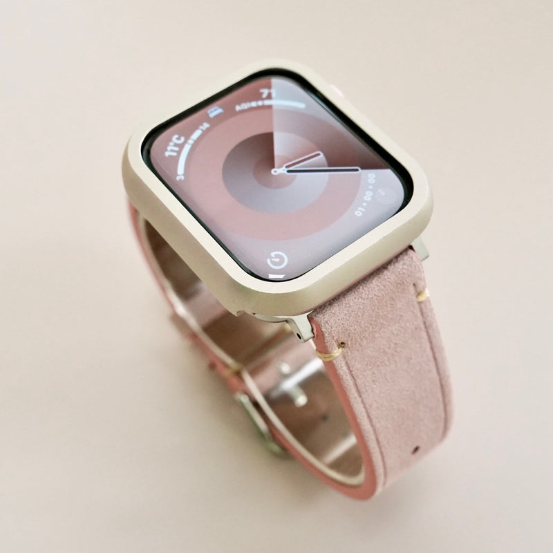 "Light Pebbles" Apple Watch Band with Diamond Cut Stones 