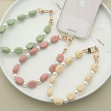 "Milk and Pearl" Beaded Strap with GAACAAL Original Holder