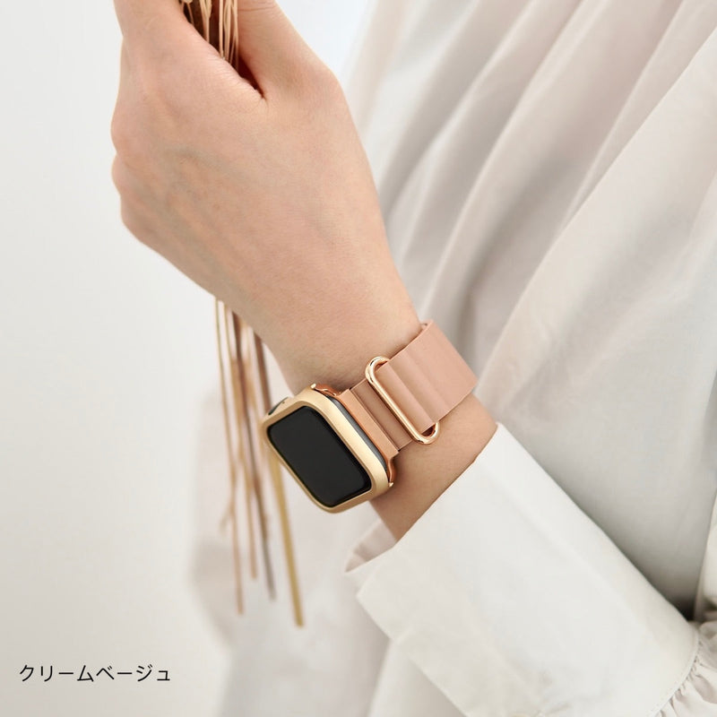 "Perfect Fit" Magnetic PU Leather Apple Watch Band