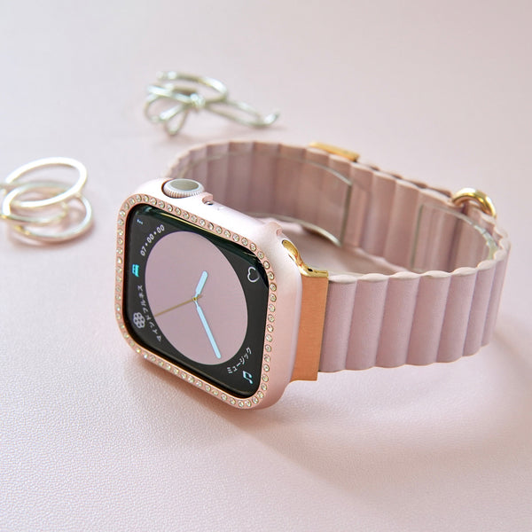 [New color for popular band 2024] "Perfect fit" magnetic PU leather Apple Watch band