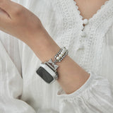 "White Trail" Pearl Apple Watch Band 