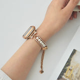 "White Trail" Pearl Apple Watch Band 