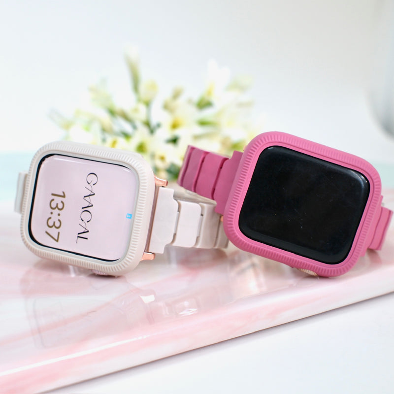 "Lighten your mood with summer colors" Apple Watch band and case set