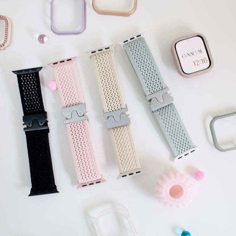 "Soft colors" mesh band