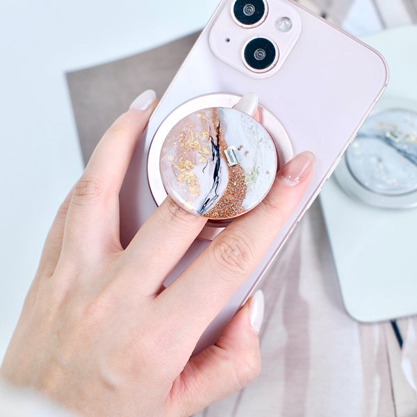 "The Gentleness of Marble Pattern" Handmade Smartphone Stand