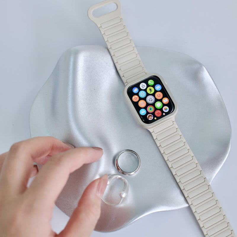 "Otona One Color" Waterproof Magnetic Silicone Apple Watch Band 