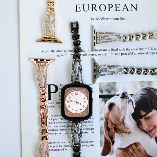 "Shining and delicate" metal Apple Watch band