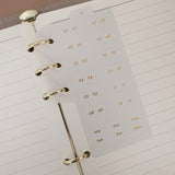 "Vintage Index" loose-leaf paper refill