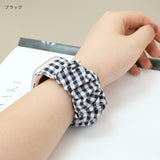 "Checked Scrunchie" Apple Watch Band