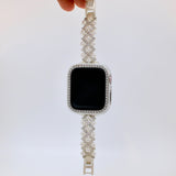 "Pearl x Bijou" Cross Design Apple Watch Band