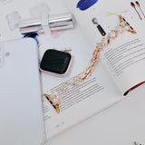 "Sophisticated Sparkle" Diamond-Cut Apple Watch Band