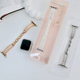 "Elegant Sparkle" Zirconia Bead Apple Watch Band