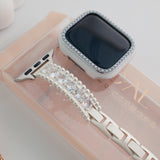 "Elegant Sparkle" Zirconia Bead Apple Watch Band