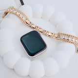 "Elegant Sparkle" Zirconia Bead Apple Watch Band