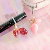 "Small Signs of Happiness" Handmade Cute Strawberry Charms