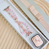 "Adorn your wrist beautifully" Beaded Apple Watch Band