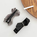 "Adult Cute" for Everyday. Sophisticated Banana Clip with Elegant Ribbon Finish