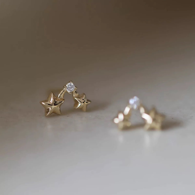 "Pure Flower" Pearl Ring Earrings