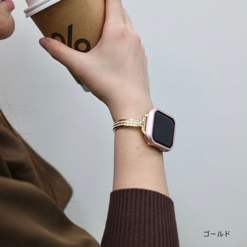 "Double Line Shine" Metal Bracelet-Style Watch Band