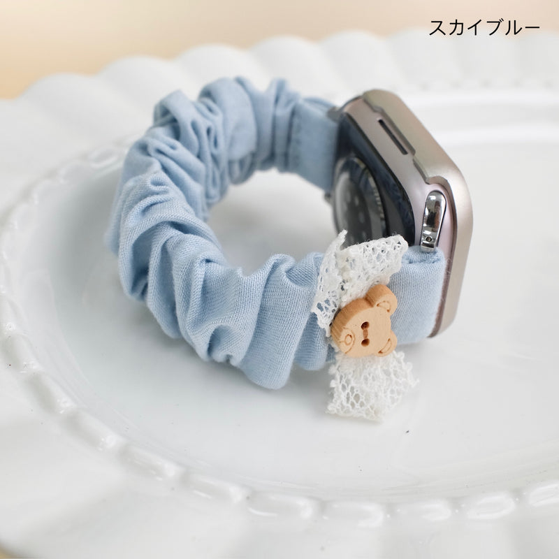 "Yurukawa Denim" Bear Ribbon Apple Watch Band