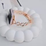 "Sophisticated Sparkle" Diamond-Cut Apple Watch Band