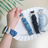 "Yurukawa Denim" Bear Ribbon Apple Watch Band